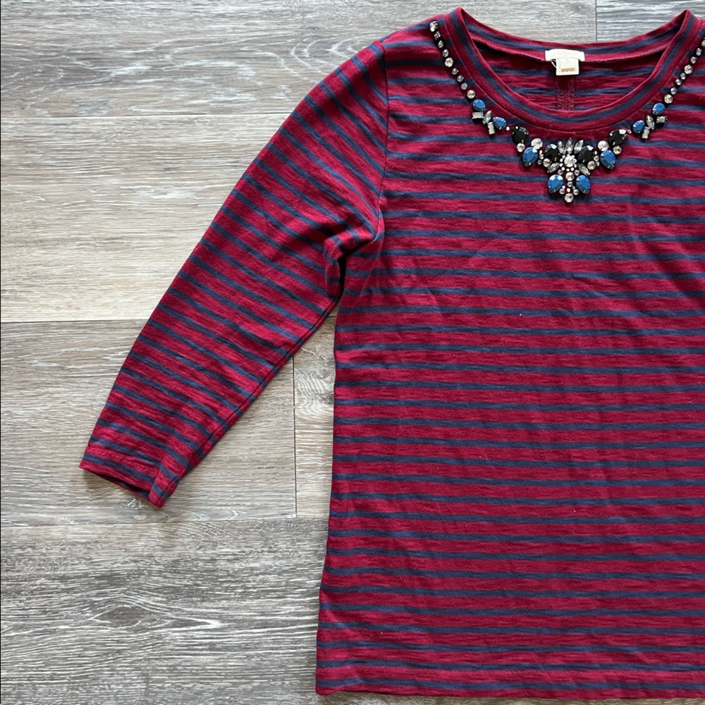 J. Crew Top with Embellishments